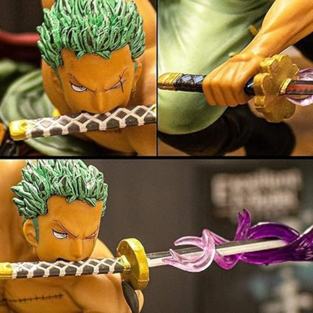 One Piece Anime Figure Roronoa Zoro Three-blade