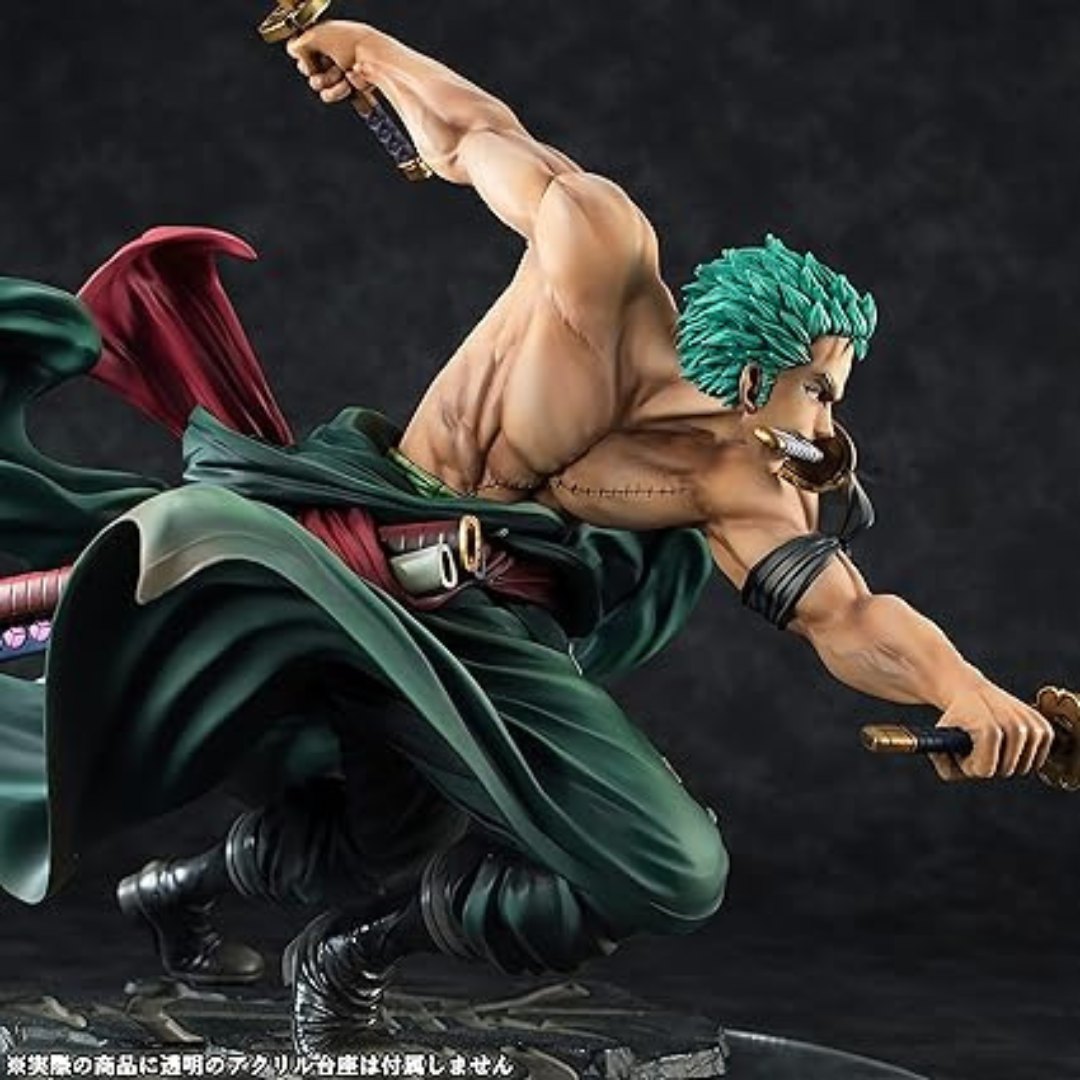 One Piece Anime Figure Roronoa Zoro Three-blade